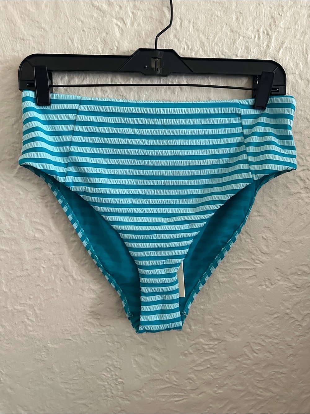Sea Level Swim Australia Capri Retro High Waist Panel Bikini Bottoms Blue 10 NWT